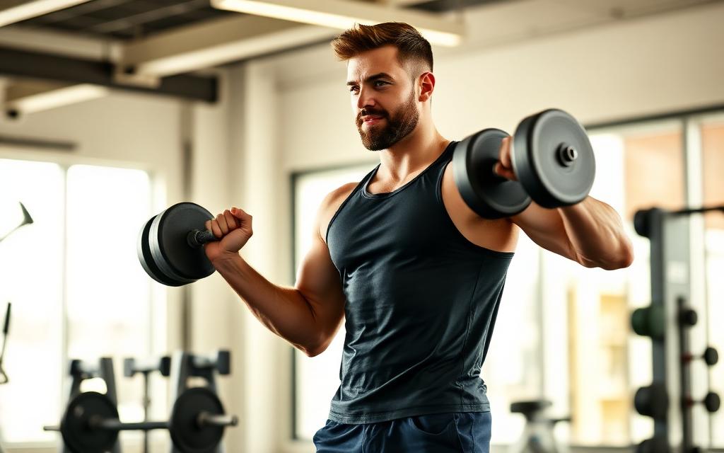 Athletic man working out with energy and vitality after using Ultra Peak XL